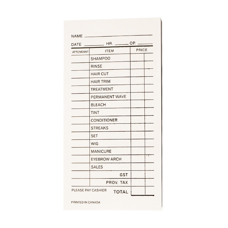 H&R - Bill Pad - White
