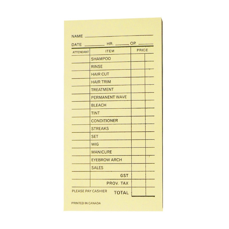 H&R - Bill Pad - Yellow