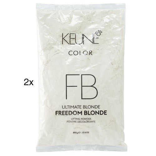 Keune Ultimate Blonde Freedom Blonde Lifting Powder Refill 17.6oz 2pk