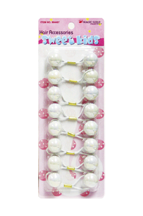 Magic Gold Bubble Round L1 White 8/pk -pc