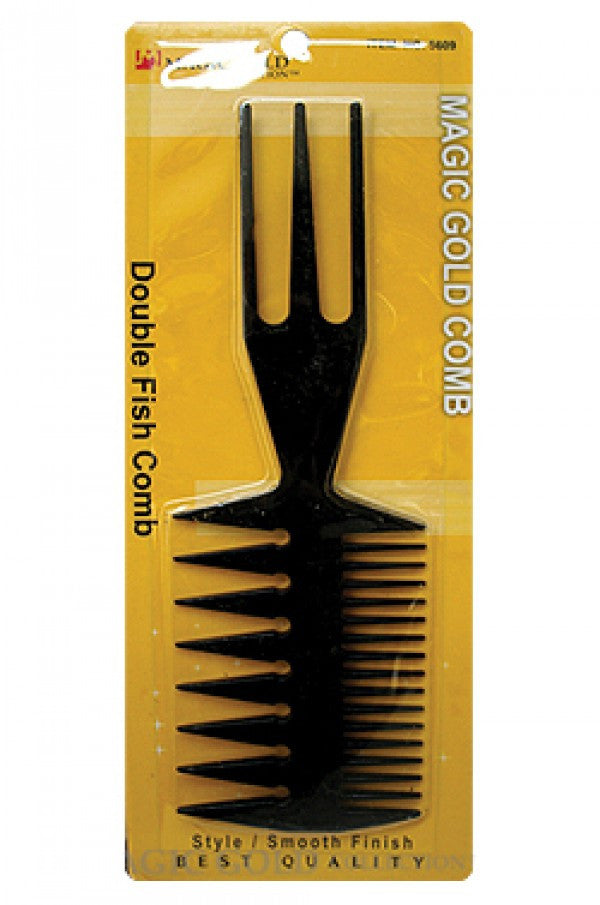 Magic Gold Double Fish Comb Item5609(dz)