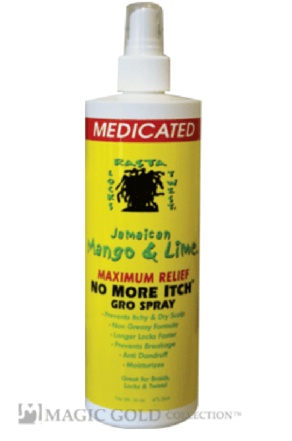 Mango & Lime-28 Medicated No More Itch Gro Spray (16oz)