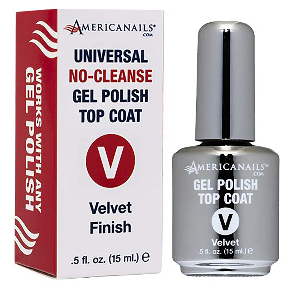Americanails No-Cleanse Top Coat Velvet Finish 0.5ozAMN1017V