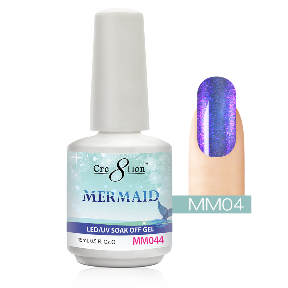 Cre8tion Mermaid LED/UV Soak Off Gel 0.5 fl oz/15ml - MM04