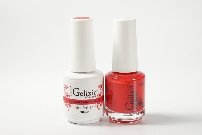 Gelixir Soak Off Gel All In One Set Harvard Crimson GX022