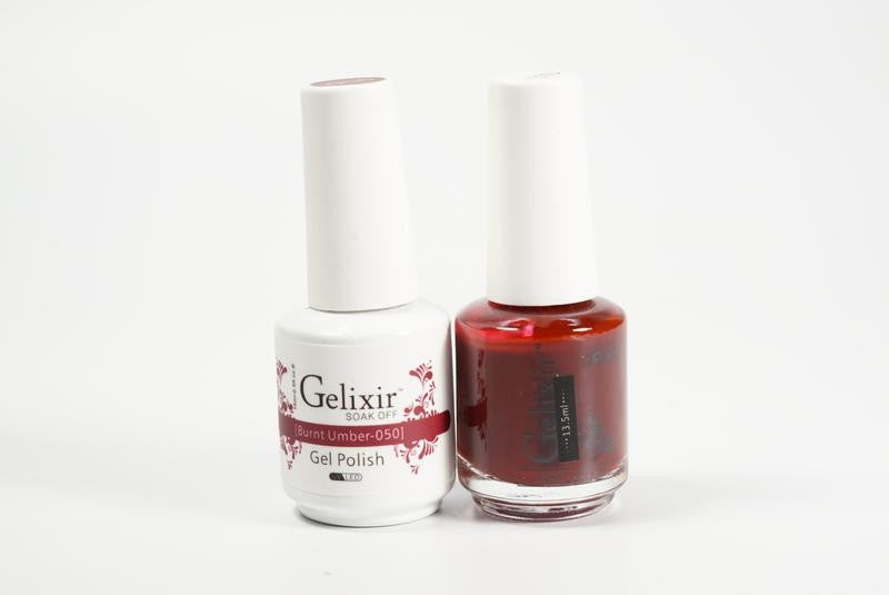 Gelixir Soak Off Gel All In One Set Crimson Red GX049