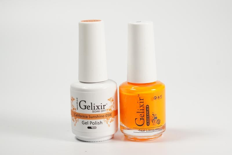 Gelixir Soak Off Gel All In One Set- California Sunsh GX058