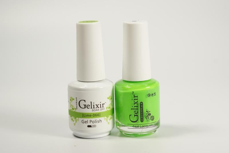 Gelixir Soak Off Gel All In One Set- Lime GX066