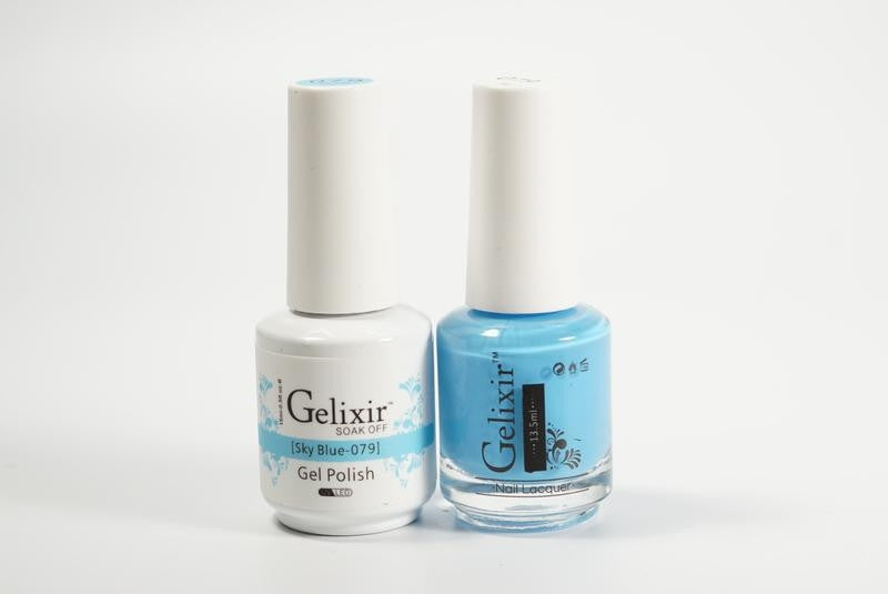 Gelixir Soak Off Gel All In One Set- Sky Blue GX079