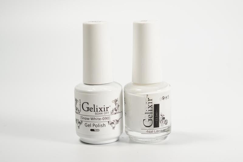 Gelixir Soak Off Gel All In One Set - Snow White GX090
