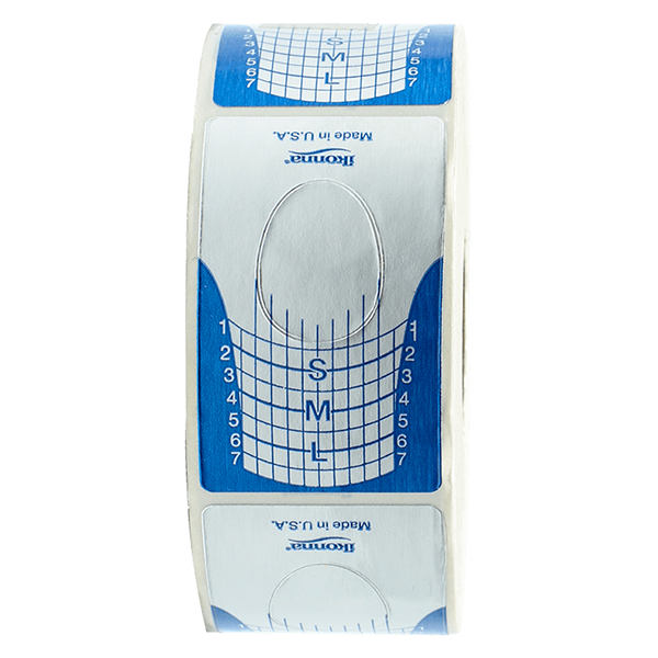 Ikonna Nail Form Silver/Blue One Size Made in USA NF-DR1B