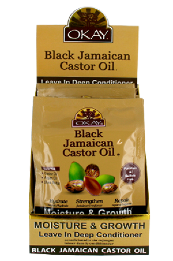 Okay-46 Black Jamaican Castor Oil Conditioner 1.5oz/12pk/dp