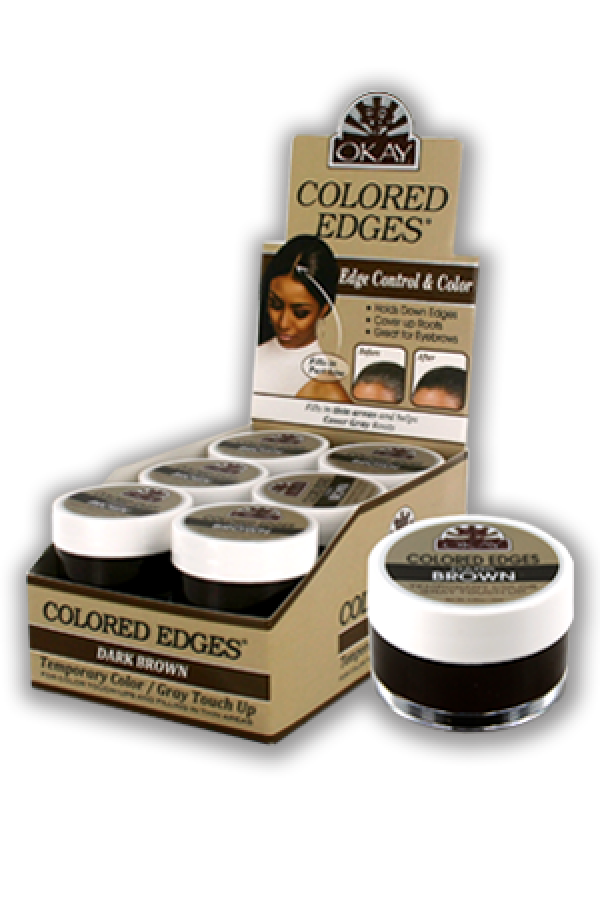 Okay-45 Colored Edges Dark Brown 0.5oz/12/dp