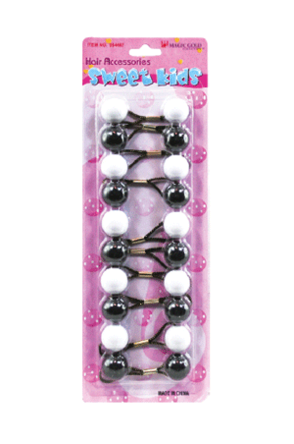 Magic Gold Bubble Round R12 2844 Black/White 10/pk -pc