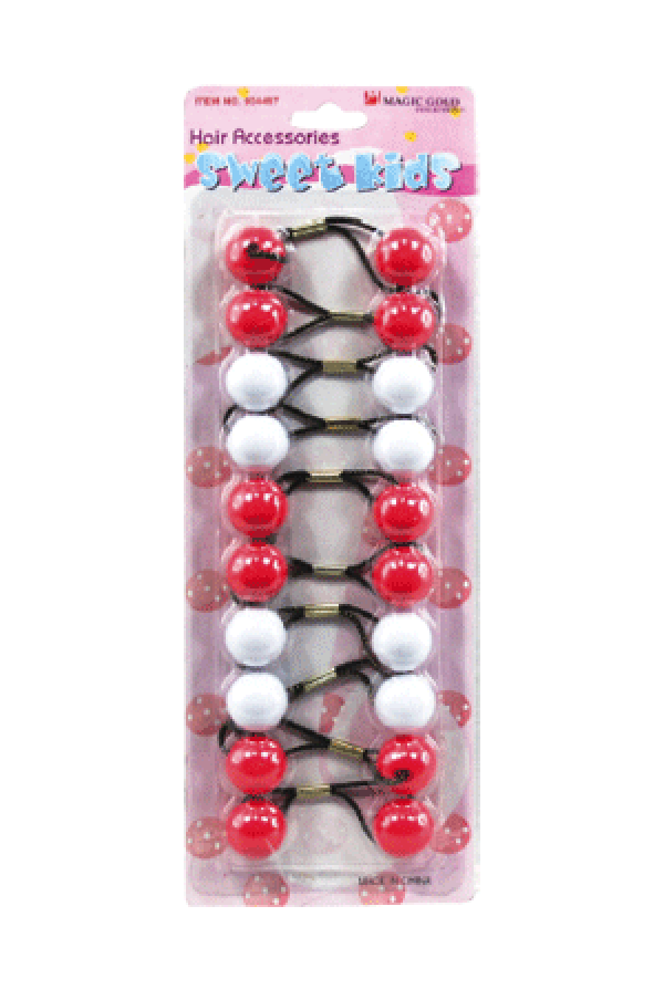 Magic Gold Bubble Round R13 2845 Red/White 10/pk -pc