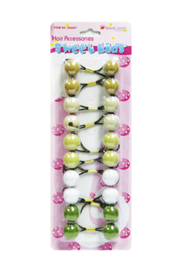 Magic Gold Bubble Round R27 2859 Green Mix 10/pk -pc