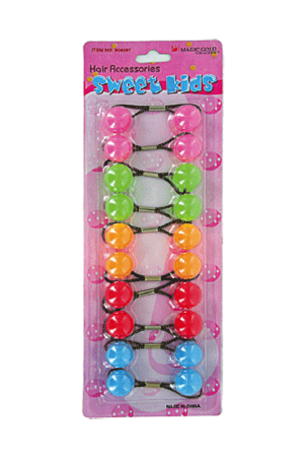 Magic Gold Bubble Round R31 2863 Jelly Pi/Gre/Red/Blue 10/pk -pc