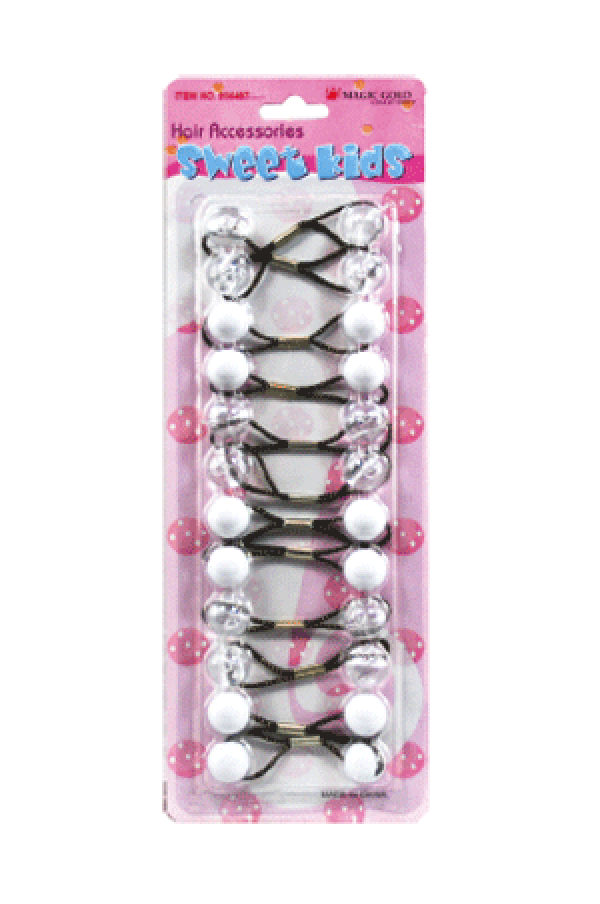 Magic Gold Bubble Round S3 White/Clear 12/pk -pc