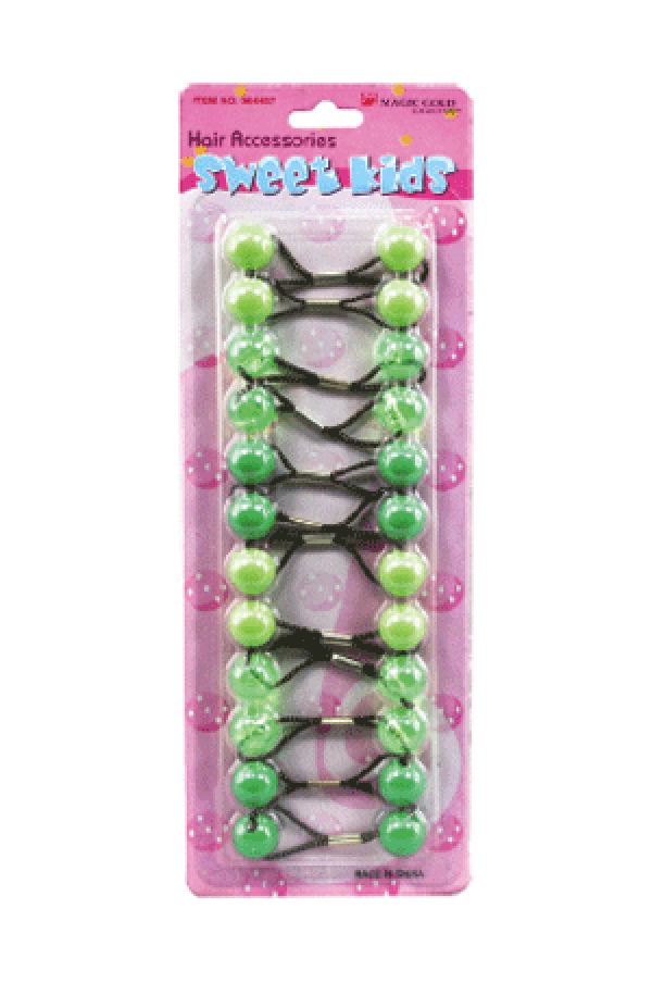 Magic Gold Bubble Round S5 Green Mix 12/pk -pc