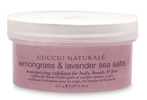 Cuccio Lemongrass & Lavender Sea Salts 19.5oz.
