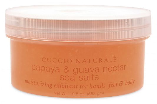 Cuccio Papaya & Guava Nectar Sea Salts 19.5 oz