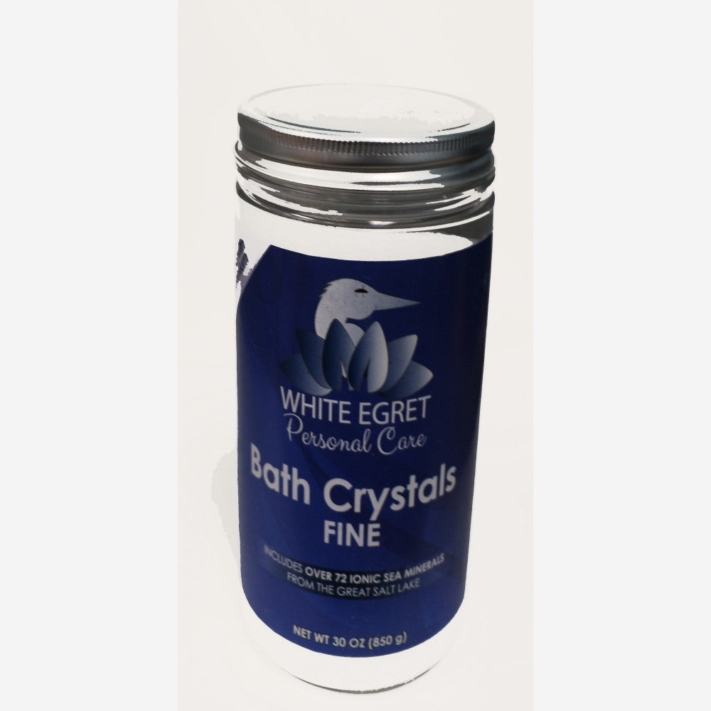 White Egret Bath Crystals Fine 30 oz./850g BS30