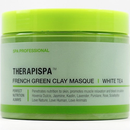 AIIN Therapispa French Green Clay Masque - White Tea 16 oz.