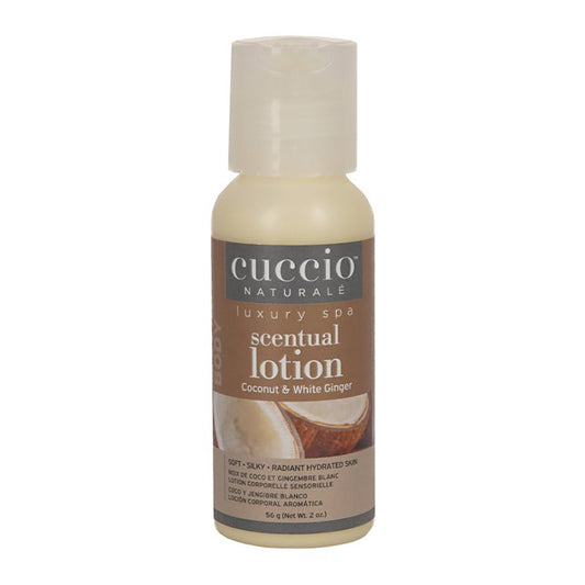 Cuccio Scentual Lotion Coconut & White Ginger 2 fl oz 3294