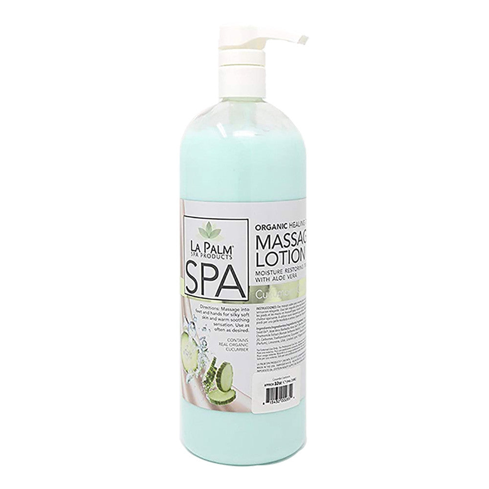 La Palm Healing Therapy Massage Lotion 32 oz Cucumber Cashmere LP296