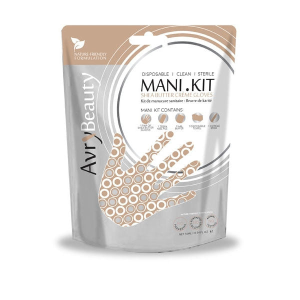 AvryBeauty Mani Kit W/Shea Butter Gloves AK005SHEA-M 00733
