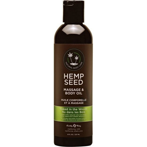 Hemp Seed Massage Oil Naked In The Woods 8 floz/237ml