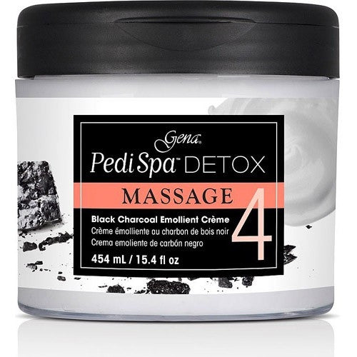 Gena PediSpa Detox Massage Black Charcoal Cream15.4 oz 04067