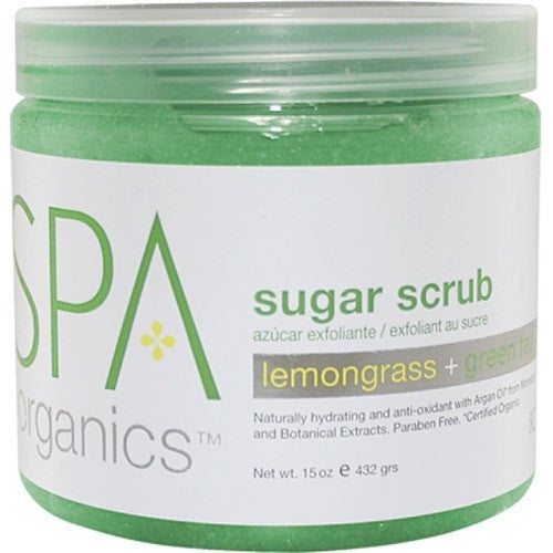 BCL SPA Sugar Scrub 16 oz - Lemongrass+Green Tea 51102