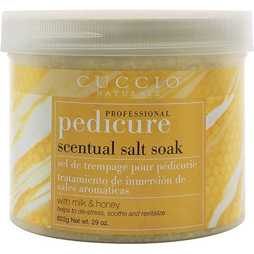 Cuccio Scentual Salt Soak W/Milk&Honey 29 oz/822g