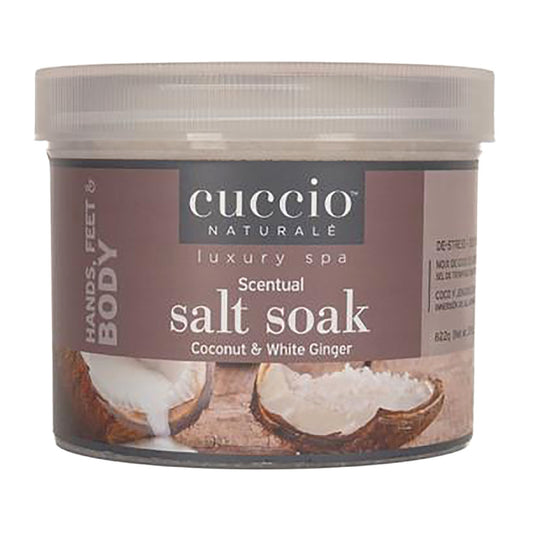 Cuccio Scentual Salt Soak 29 oz Coconut & White Ginger 3296