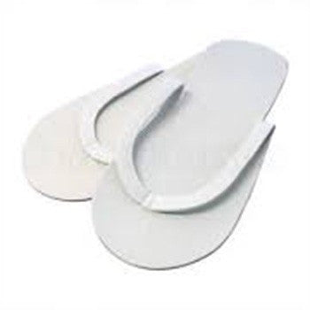 Ikonna Slip Resistant Slippers - White 12 Pairs DTS-SR-W