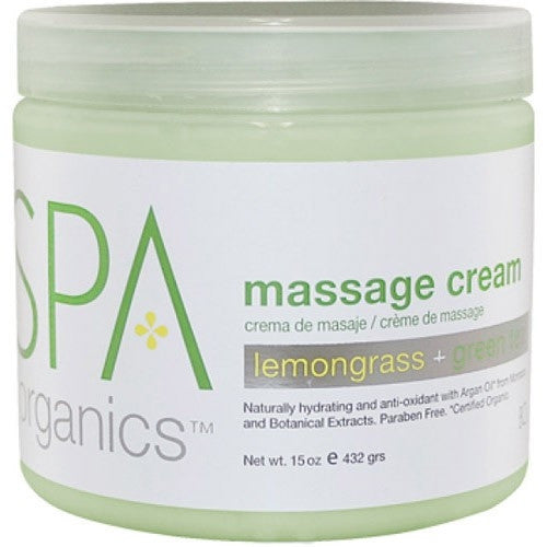 BCL SPA Massage Cream 16 oz - Lemongrass+Green Tea 51106