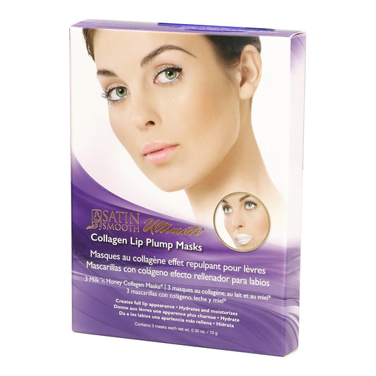 Satin Smooth Ultimate Collagen Lip Plump Masks 3PK SSCLIP3