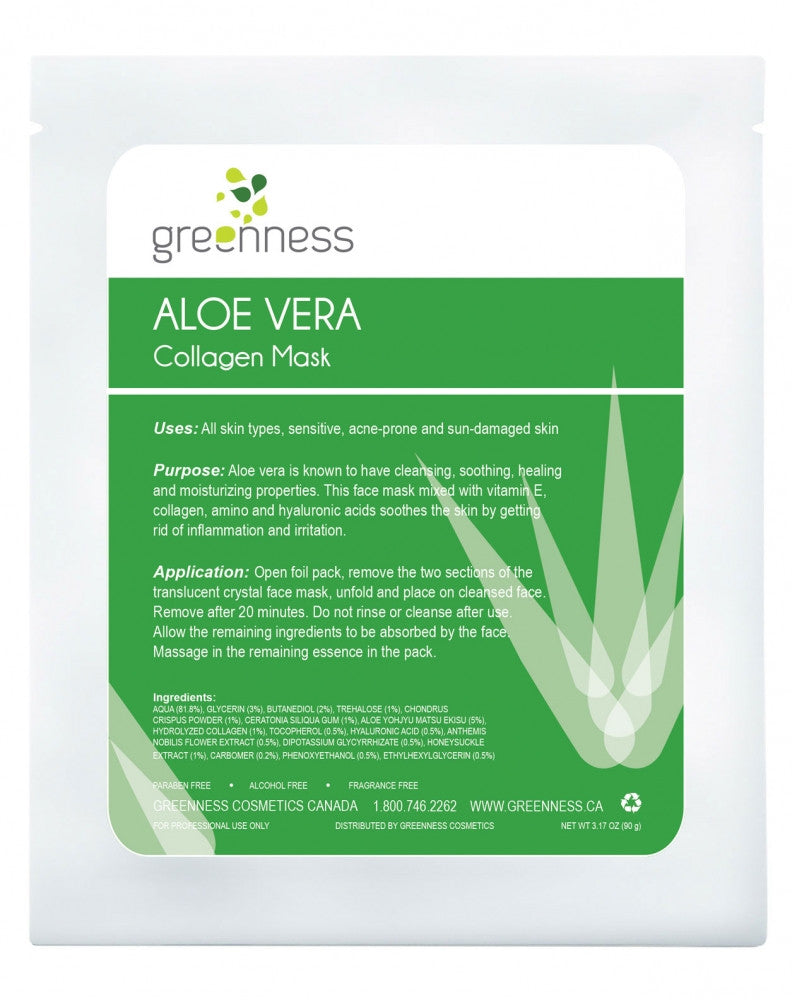 Greenness Collagen Mask - Aloe Vera