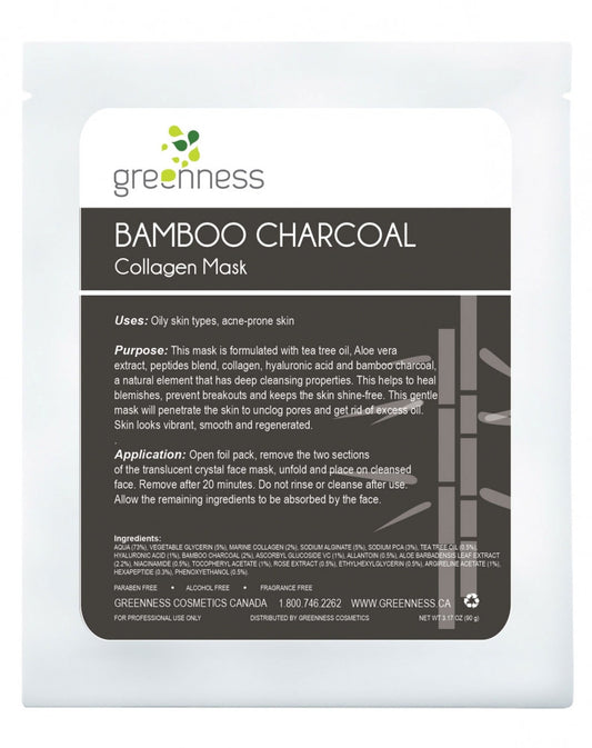 Greenness Collagen Mask - Bamboo Charcoal