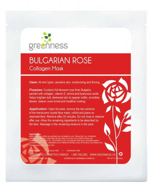 Greenness Collagen Mask - Bulgarian Rose
