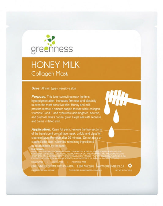 Greenness Collagen Mask - Honey Milk