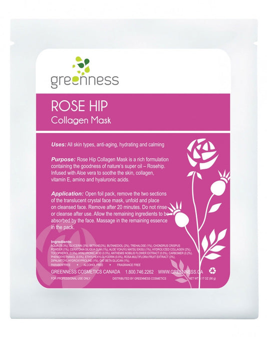 Greenness Collagen Mask - Rose Hip