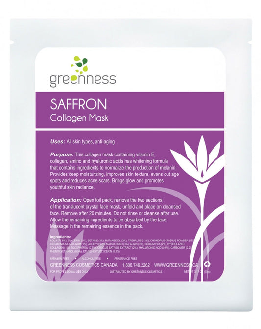 Greenness Collagen Mask - Saffron