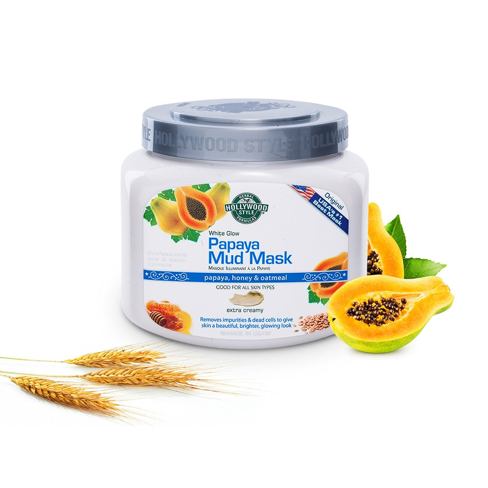 Hollywood Style White Glow Papaya Mud Mask 20oz/600g