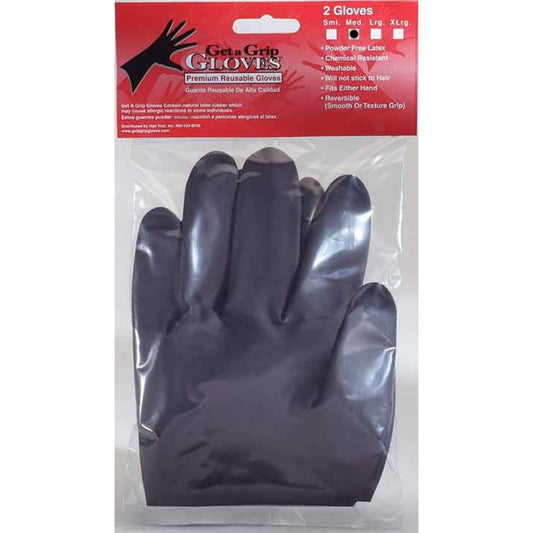 Get A Grip Gloves Black 2pk Small