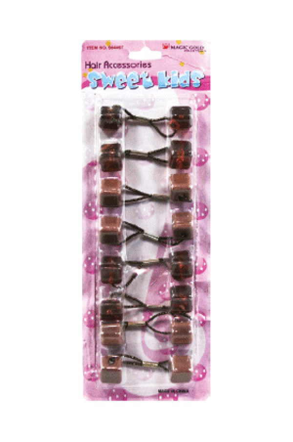 Magic Gold Bubble Square SQ12 Two-Tone Brown 8/pk -pc