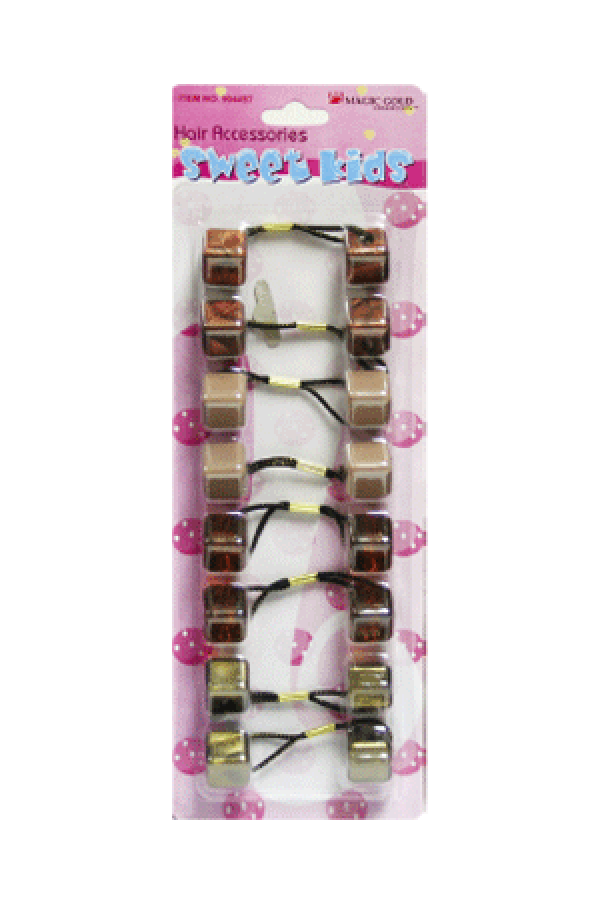 Bubble Square SQ15 Brown Mix 8/pk -pc