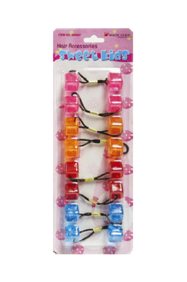 Bubble Square SQ18 Crystal Mix 8/pk -pc