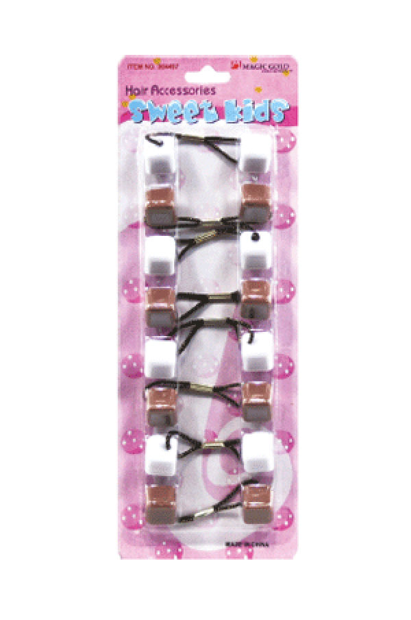 Magic Gold Bubble Square SQ8 Brown/White 8/pk -pc